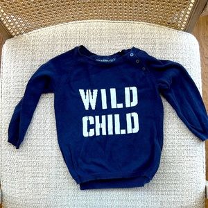 Wild Child navy baby sweater 18 mo💙